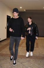 Pregnant ASHLEY BENSON and Brandon Davis Out for Dinner in West Hollywood 01/04/2024
