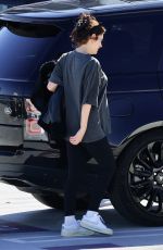 Pregnant ASHLEY BENSON at a Parking Lot in Los Angeles 01/23/2024