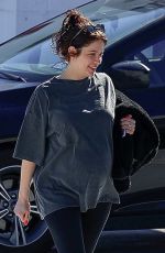 Pregnant ASHLEY BENSON at a Parking Lot in Los Angeles 01/23/2024