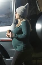 Pregnant HILARY DUFF at a Park in Sherman Oaks 01/12/2024