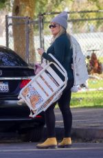 Pregnant HILARY DUFF at a Park in Sherman Oaks 01/12/2024