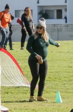 Pregnant HILARY DUFF at a Park in Sherman Oaks 01/12/2024