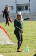 Pregnant HILARY DUFF at a Park in Sherman Oaks 01/12/2024