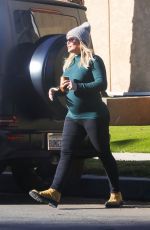 Pregnant HILARY DUFF at a Park in Sherman Oaks 01/12/2024