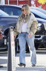 Pregnant HILARY DUFF Out for Lunch at Petit Trios in Los Angeles 01/25/2024