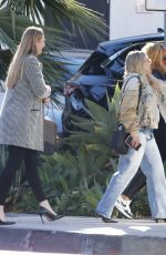 Pregnant HILARY DUFF out with Girlfriends in Los Angeles 01/25/2024