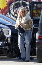 Pregnant HILARY DUFF out with Girlfriends in Los Angeles 01/25/2024