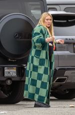 Pregnant HILARY DUFF Raking Her Daughter to Dance Class in Los Angeles 01/24/2024