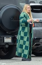 Pregnant HILARY DUFF Raking Her Daughter to Dance Class in Los Angeles 01/24/2024