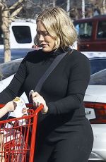 Pregnant HILARY DUFF Shopping at Trader Joes in Studio City 01/14/2024