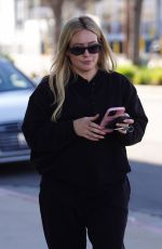 Pregnant HILRY DUFF in Baggy Black Sweatsuit Out in Studio City 01/26/2024
