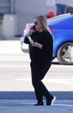 Pregnant HILRY DUFF in Baggy Black Sweatsuit Out in Studio City 01/26/2024