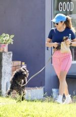 Pregnant KERRY KNIGHT Out with Her Dog in Brisbane 01/26/2024