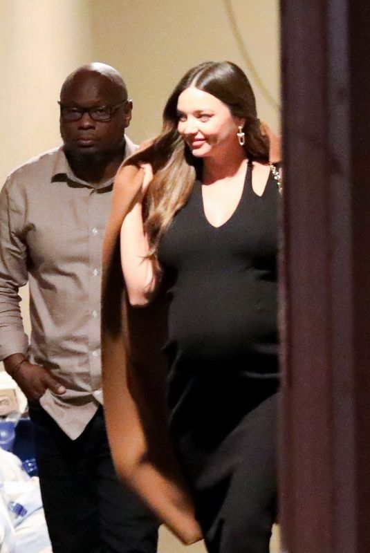 Pregnant MIRANDA KERR Out for Dinner in Los Angeles 01/05/2024
