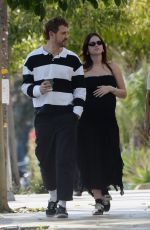 Pregnant NATALIE JOY and Nick Viall Out for Lunch at Marco Polo in Los Angeles 01/27/2024