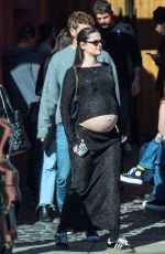 Pregnant NATALIE JOY Out for Lunch with Friends at Great White in West Hollywood 01/12/2024