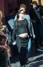 Pregnant NATALIE JOY Out for Lunch with Friends at Great White in West Hollywood 01/12/2024