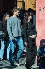 Pregnant NATALIE JOY Out for Lunch with Friends at Great White in West Hollywood 01/12/2024