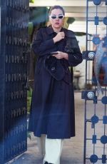 Pregnant SUKI WATERHOUSE Leaves a Spa Session in Beverly Hills 01/24/2024