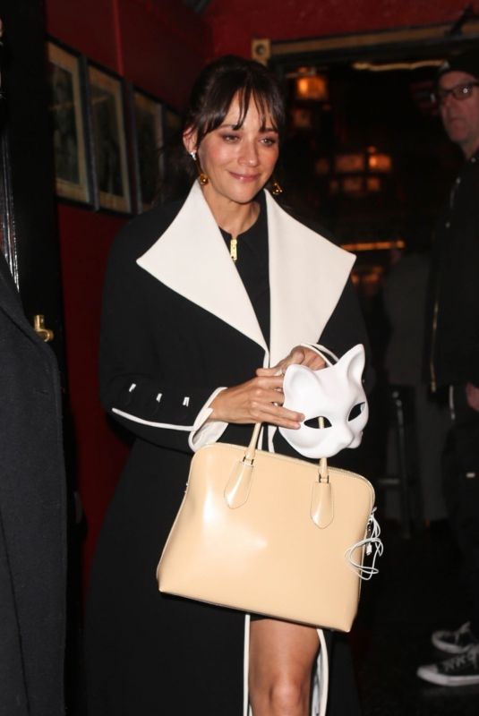 RASHIDA JONES Leaves Tory Burch Event at Musso and Frank Grill in Los Angeles 01/24/2024