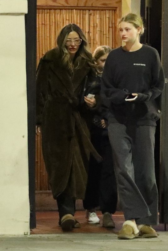 REBECCA GAYHEART Out for Dinner with Her Daughters at Matsuhisa in Beverly Hills 01/11/2024
