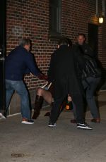RENEE RAPP Leaves Late Show with Stephen Colbert in New York 01/10/2024