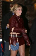 RENEE RAPP Leaves Late Show with Stephen Colbert in New York 01/10/2024