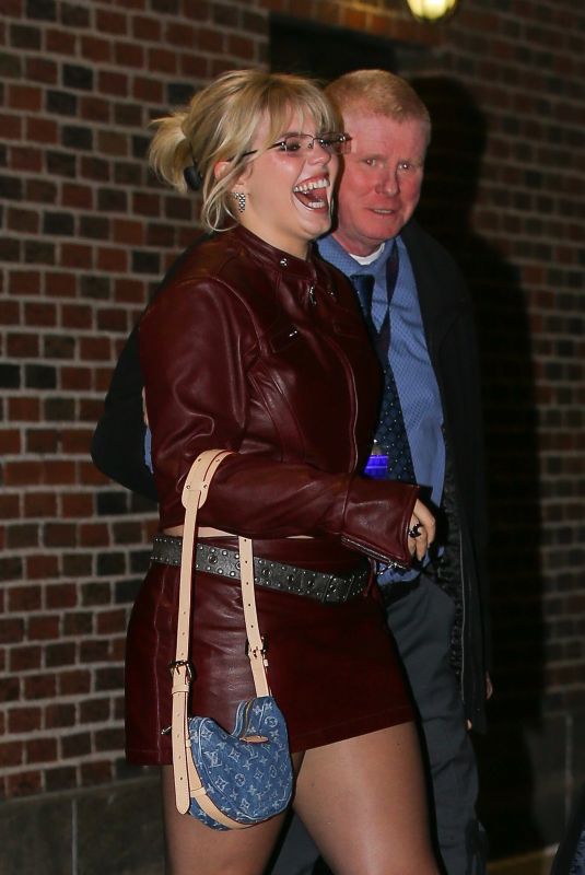 RENEE RAPP Leaves Late Show with Stephen Colbert in New York 01/10/2024