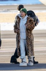 RIHANNA and ASAP Rocky Embark on a Flight from Aspen 01/03/2024