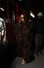 RIHANNA Arrives at Cesar Restaurant in Paris 01/27/2024
