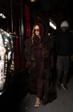 RIHANNA Arrives at Cesar Restaurant in Paris 01/27/2024