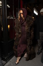RIHANNA Arrives at Cesar Restaurant in Paris 01/27/2024