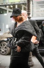 RIHANNA Arrives at Siena Restaurant in Paris 01/22/2024
