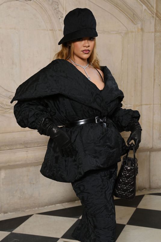 RIHANNA at Dior SS24 Haute Couture Show in Paris 01/22/2024
