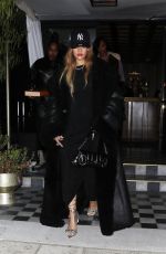 RIHANNA Leaes The Bird Streets Club in West Hollywood 01/16/2024