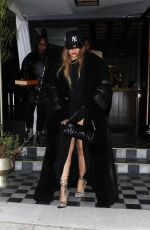 RIHANNA Leaves Bird Streets Club in West Hollywood 01/15/2024