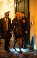 RIHANNA Leaves Palais de l