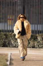 RITA ORA Arrives at a Restaurant in Paris 01/21/2024