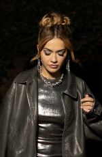 RITA ORA Arrives to a Restaurant in London 01/17/2024