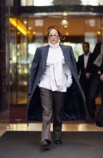 RITA ORA Heading to Dior Fashion Show in Paris 01/19/2024