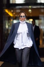 RITA ORA Heading to Dior Fashion Show in Paris 01/19/2024