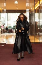 RITA ORA Out Shopping Around Rue Saint-Honore in Paris 01/21/2024