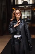RITA ORA Out Shopping Around Rue Saint-Honore in Paris 01/21/2024