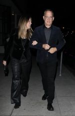 RITA WILSON and Tom Hanks Leaves Mr Chow in Beverly Hills 01/14/2024