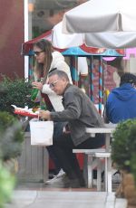 RITA WILSON and Tom Hanks Shopping and Having Lunch at Brentwood Country Mart 01/15/2024