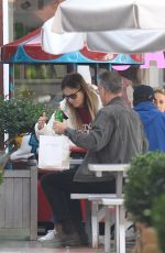 RITA WILSON and Tom Hanks Shopping and Having Lunch at Brentwood Country Mart 01/15/2024