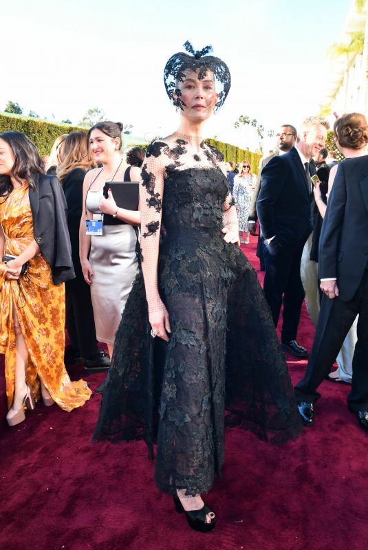 ROSAMUND PIKE Arrives at Golden Globe Awards in Los Angeles 01/07/2024