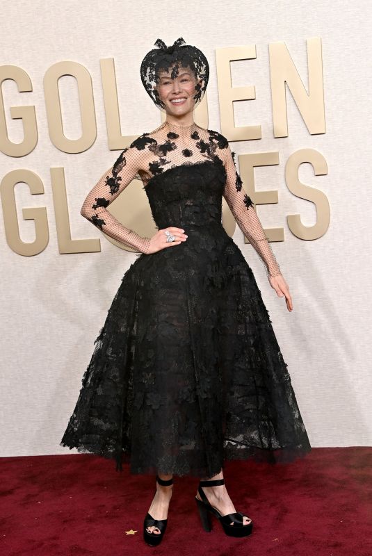 ROSAMUND PIKE at 81st Annual Golden Globe Awards in Los Angeles 01/07/2024