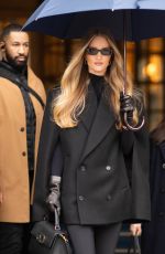 ROSIE HUNTINGTON-WHITELEY Leaves Ritz Hotel in Paris 01/24/2024