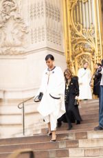 SABRINA ELBA Leaves Schiaparelli Show at Paris Fashion Week 01/22/2024